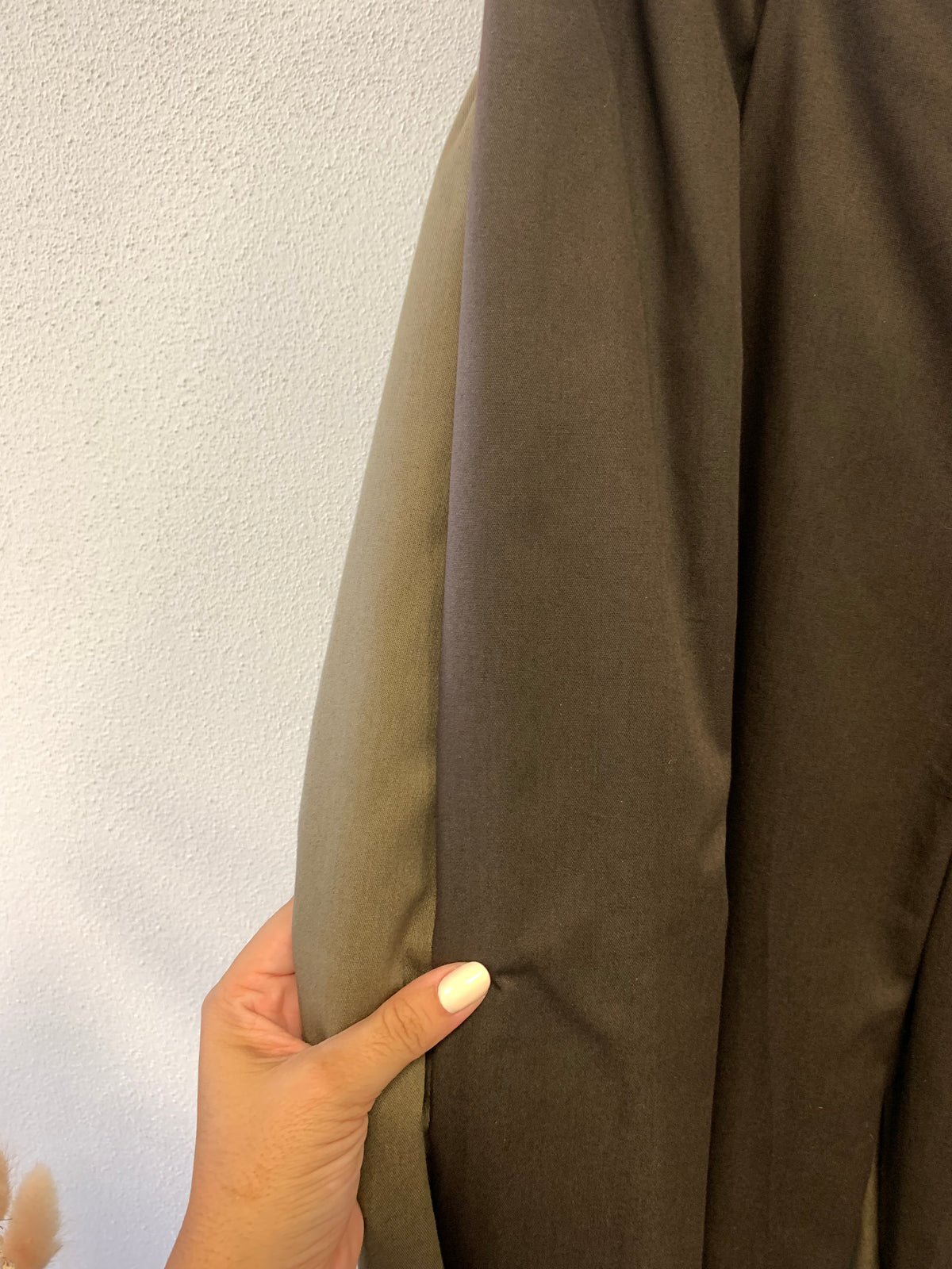 Ambra – pantalone a palazzo sartoriale handmade in tessuto deadstock