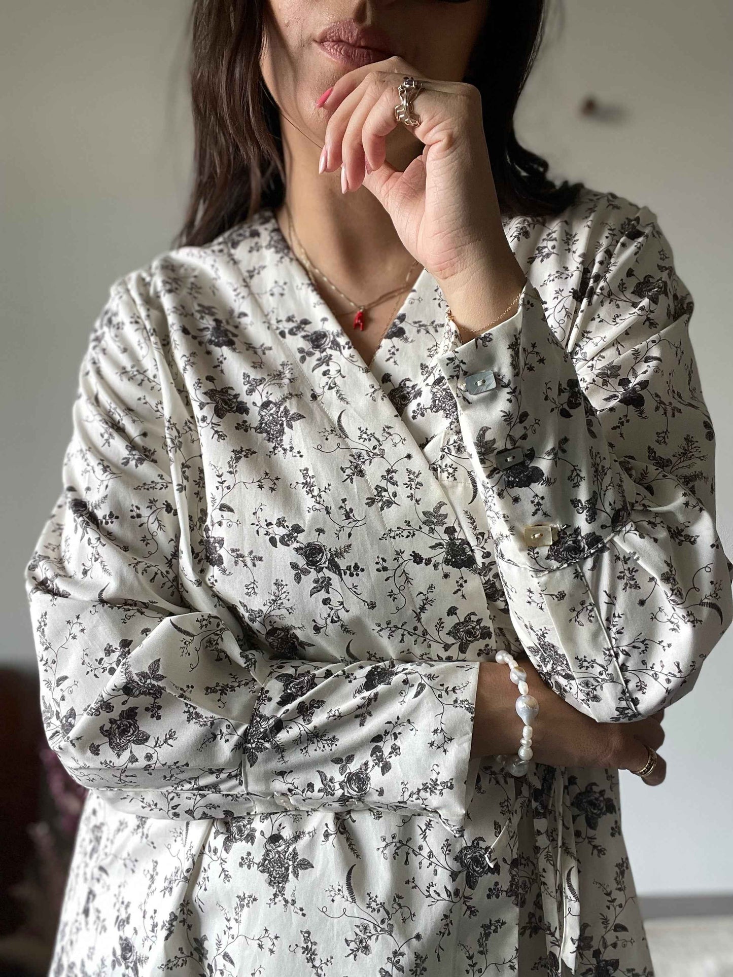 Frida- camicia kimono in cotone deadstock