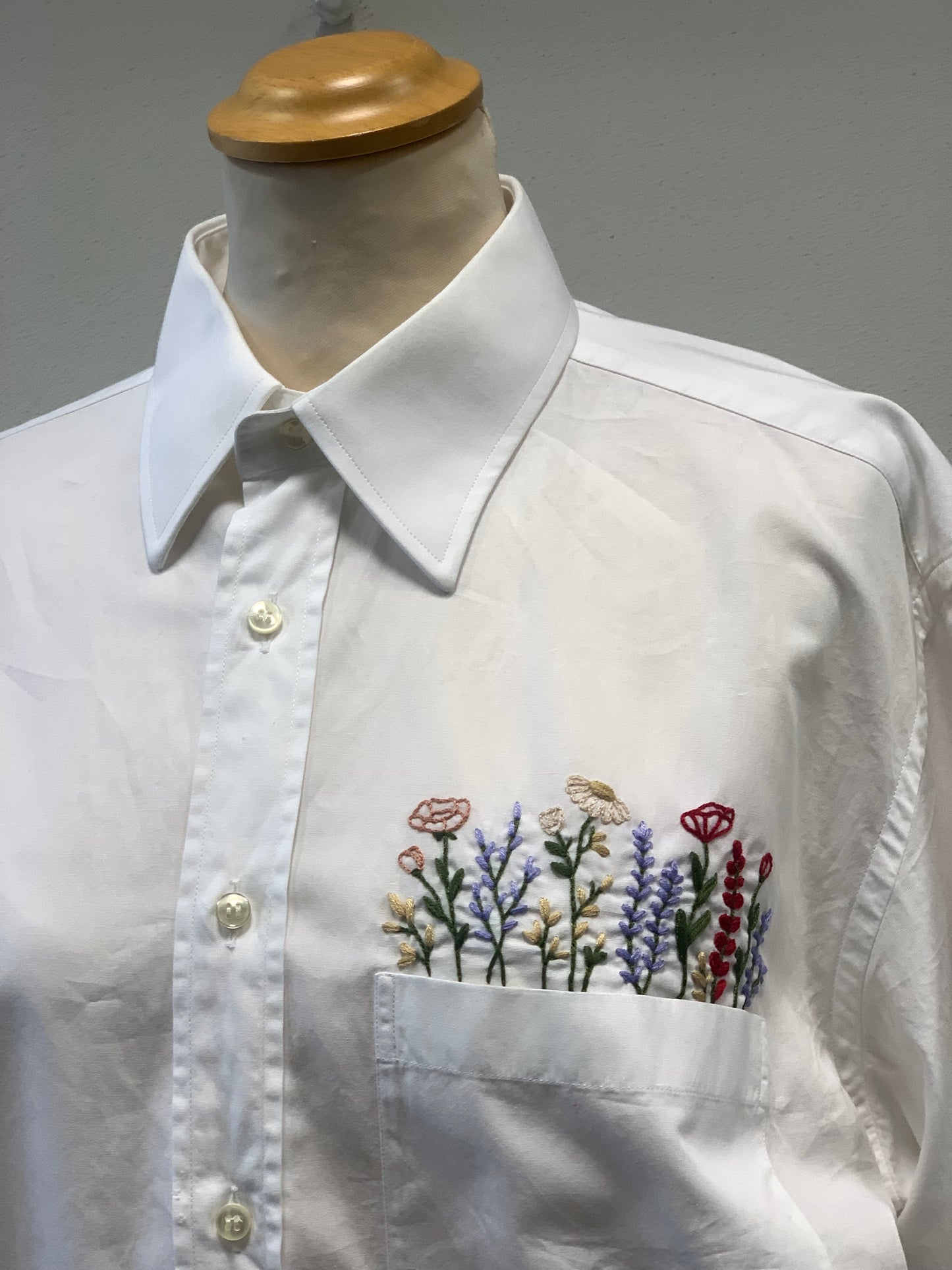 Camicia Artigianale Reworked_Fiore_capo unico sartoriale