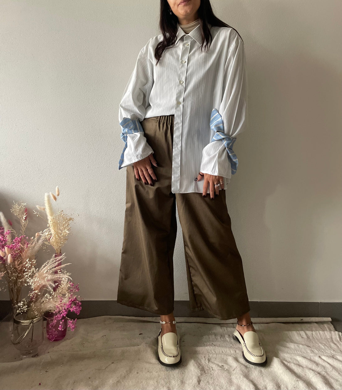 pantalone sartoriale handamde essenziale elegante comfort