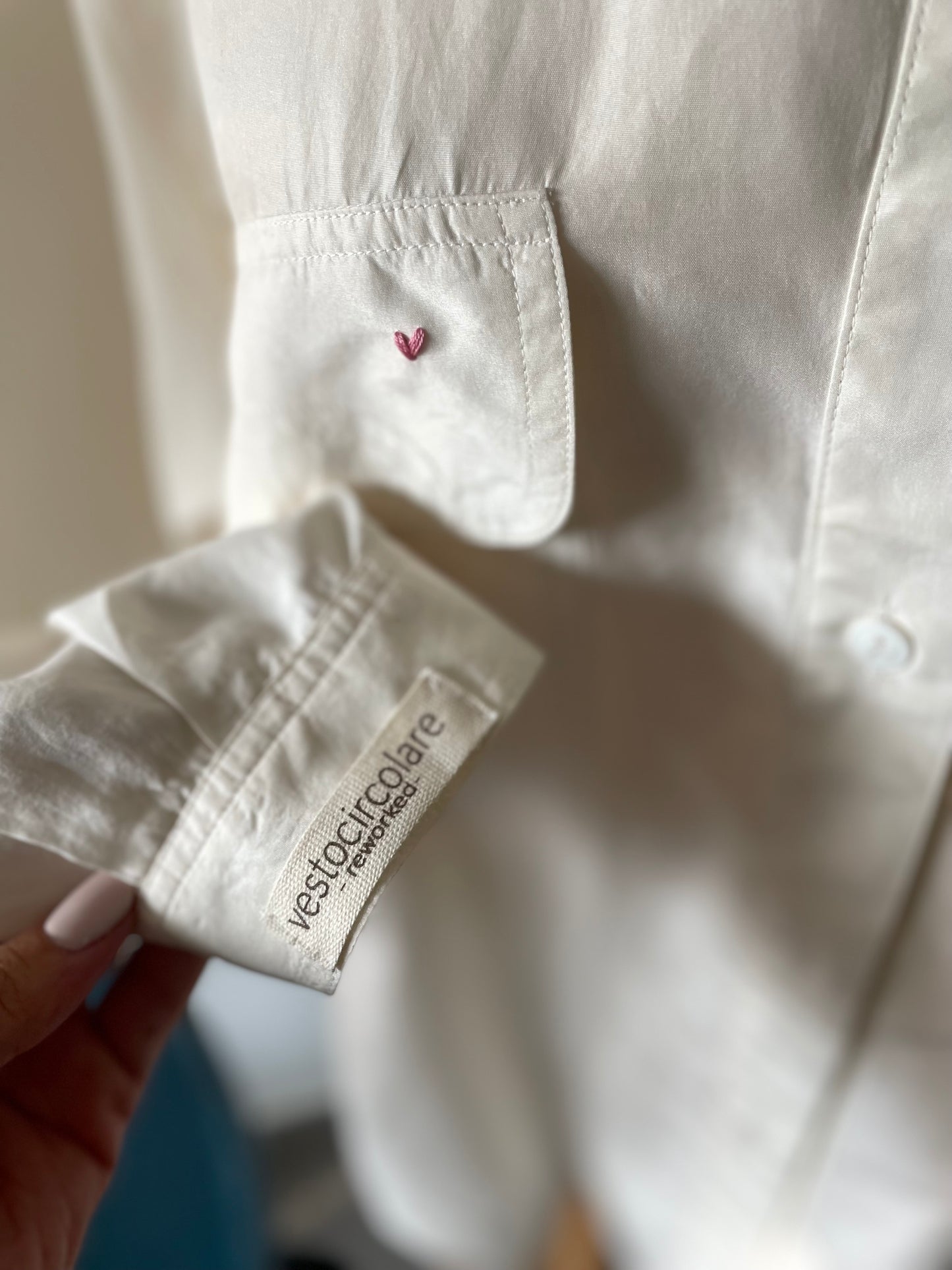 Camicia Artigianale Reworked in seta _capo unico sartoriale