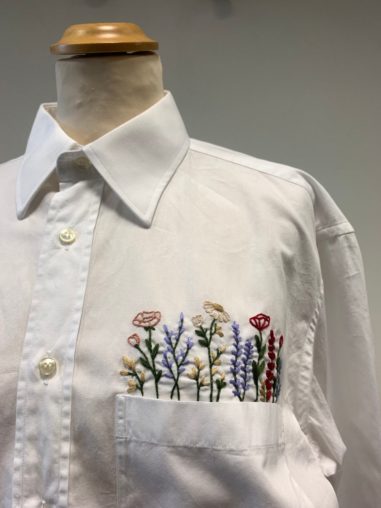 Camicia Artigianale Reworked_Fiore_capo unico sartoriale
