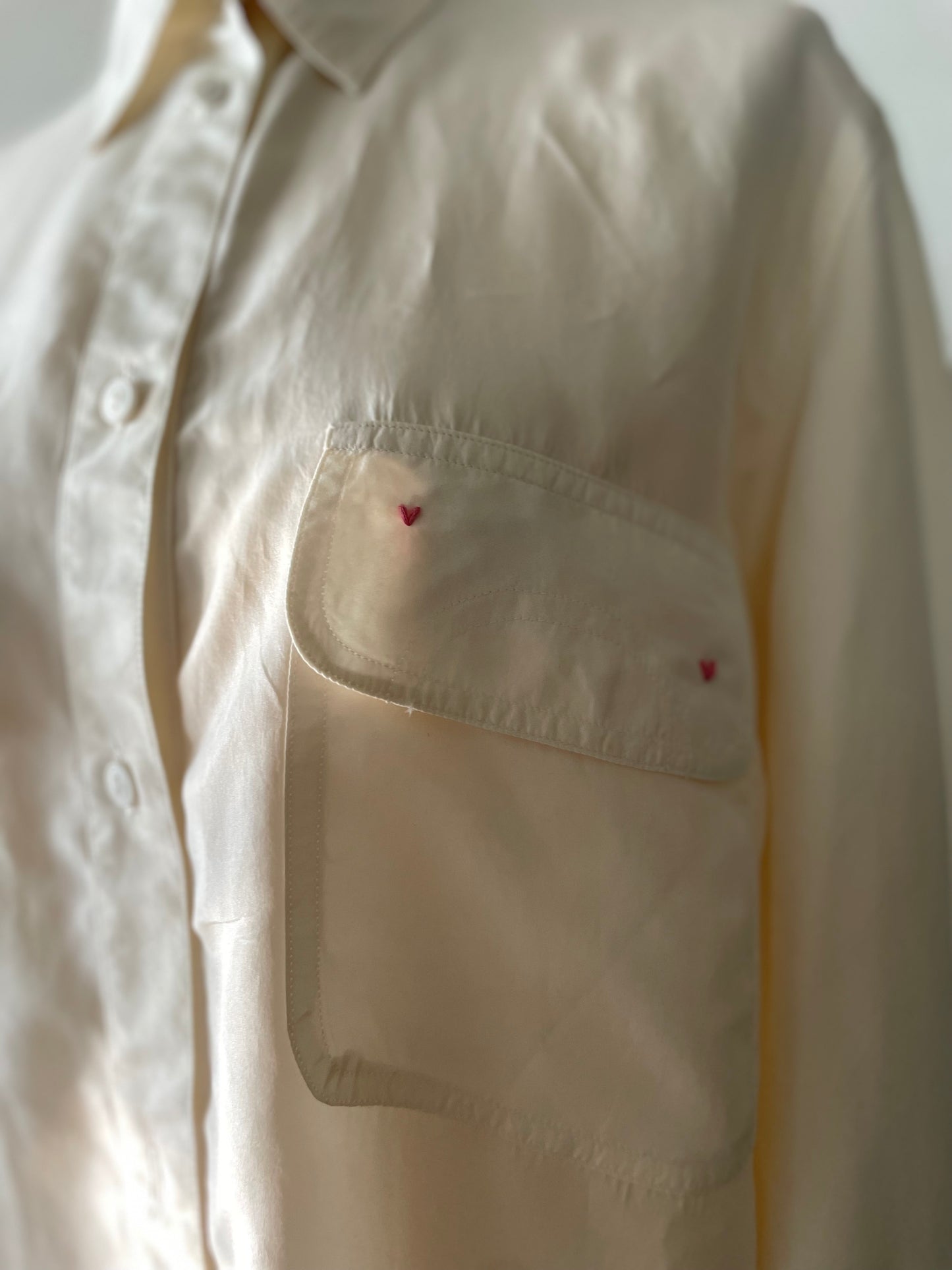 Camicia Artigianale Reworked in seta _capo unico sartoriale