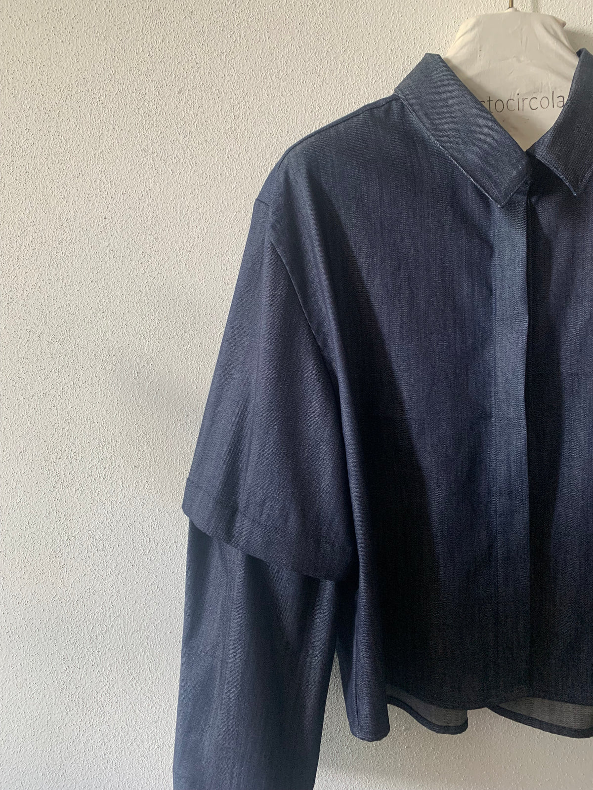 Aurora_ la camicia 3 in 1 in denim