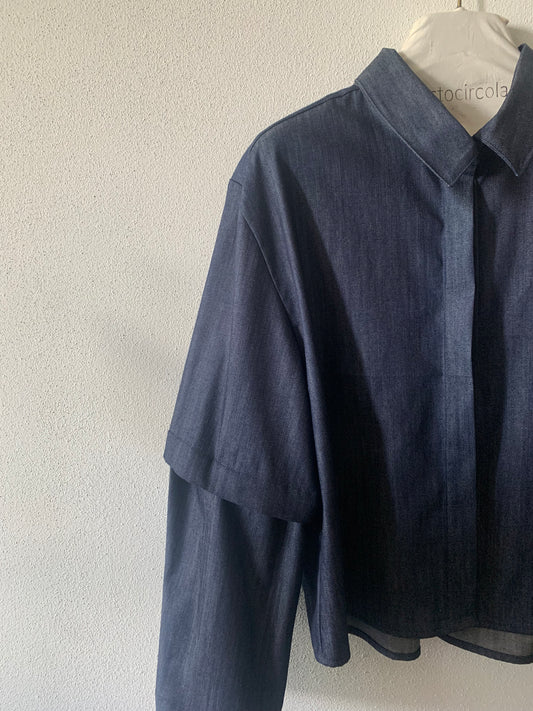 Aurora_ la camicia 3 in 1 in denim