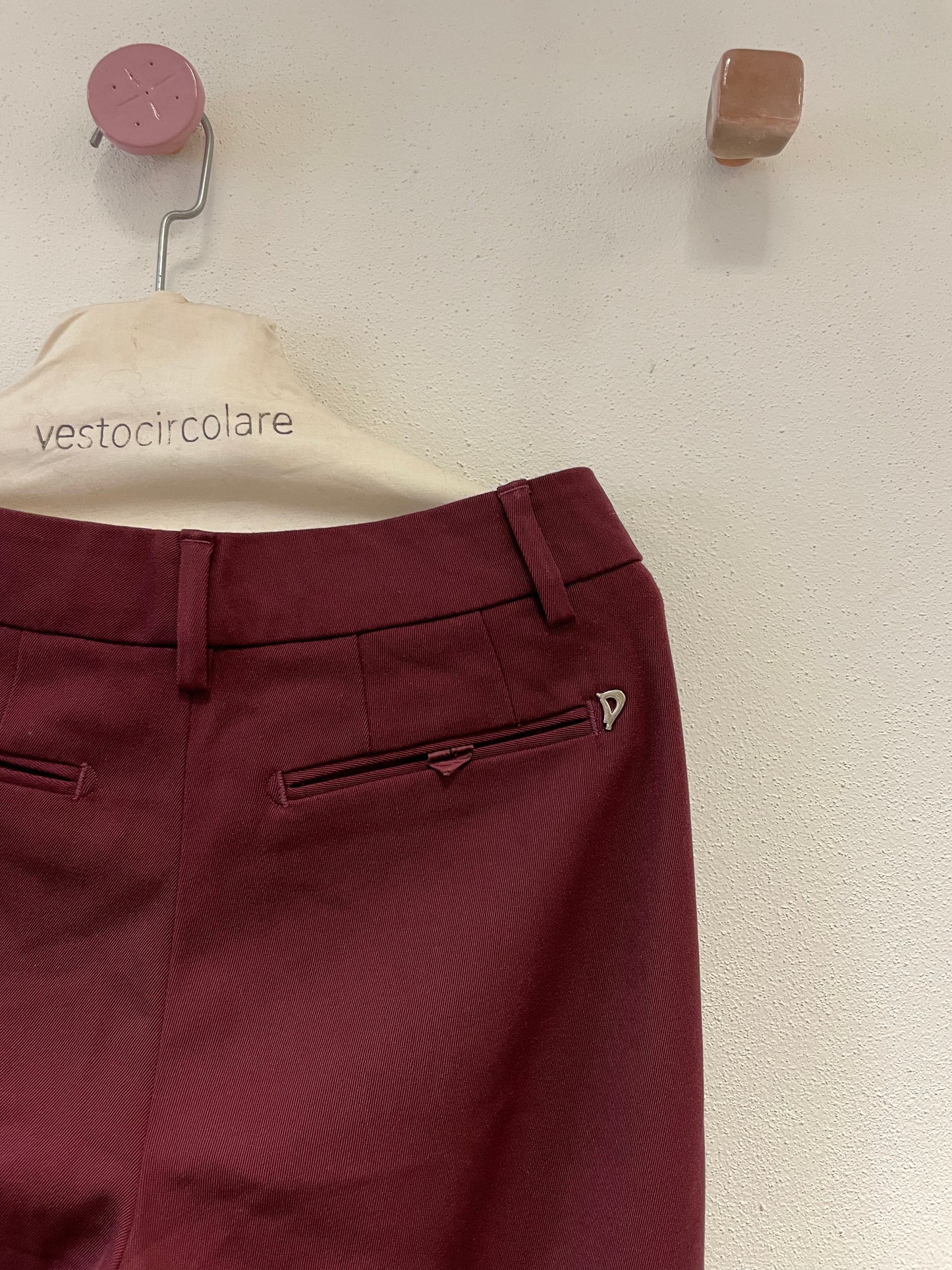 Pantaloni DONDUP borgogna